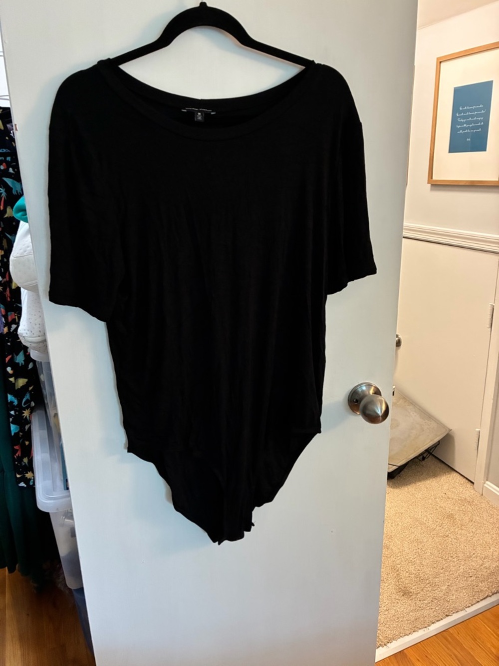 Universal Standard Black Short Sleeve Bodysuit